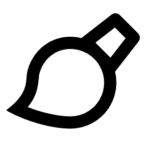 Brush Line Icon from Remix Line Set