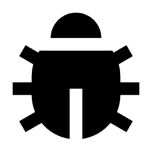 Bug Fill Icon from Remix Fill Set