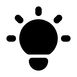 Bulb Icon from Tabler Filled Set
