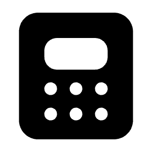 Calculator Icon from Tabler Filled Set