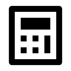 Calculator Line Icon from Remix Line Set