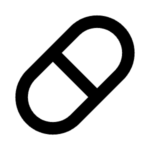 Capsule Line Icon from Remix Line Set