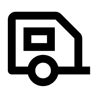 Caravan Line Icon from Remix Line Set