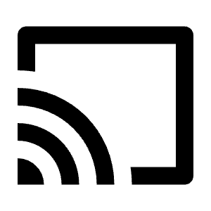 Cast Line Icon from Remix Line Set