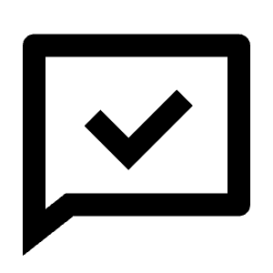 Chat Check Line Icon from Remix Line Set