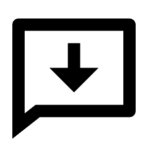 Chat Download Line Icon from Remix Line Set