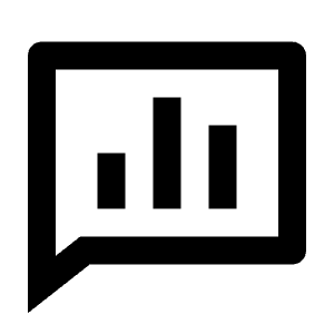 Chat Poll Line Icon from Remix Line Set