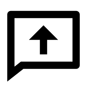 Chat Upload Line Icon from Remix Line Set