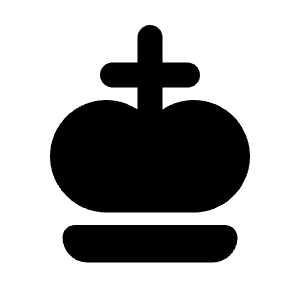 Chess King Icon from Tabler Filled Set