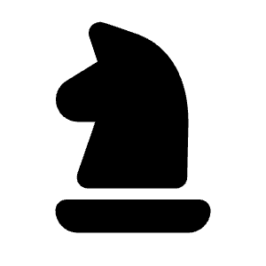 Chess Knight Icon from Tabler Filled Set