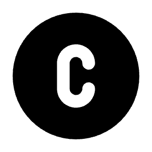 Circle Letter C Icon from Tabler Filled Set