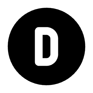 Circle Letter D Icon from Tabler Filled Set