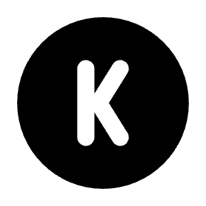 Circle Letter K Icon from Tabler Filled Set