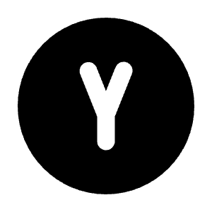 Circle Letter Y Icon from Tabler Filled Set