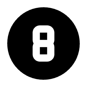 Circle Number 8 Icon from Tabler Filled Set