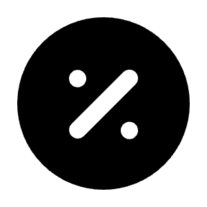 Circle Percentage Icon from Tabler Filled Set