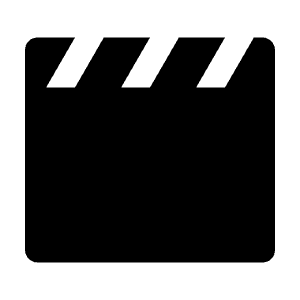 Clapperboard Fill Icon from Remix Fill Set