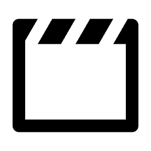 Clapperboard Line Icon from Remix Line Set
