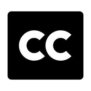 Closed Captioning Fill Icon from Remix Fill Set