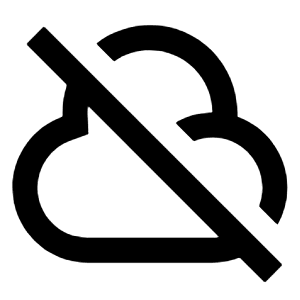 Cloud Off Line Icon from Remix Line Set