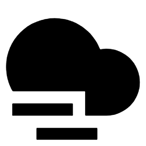 Cloud Windy Fill Icon from Remix Fill Set