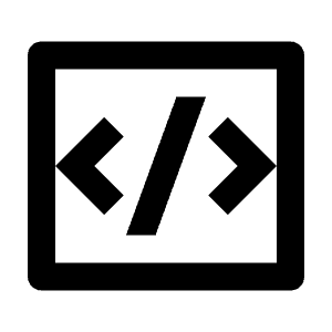 Code Box Line Icon from Remix Line Set