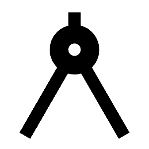 Compasses Fill Icon from Remix Fill Set