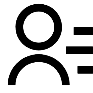 Contacts Line Icon from Remix Line Set