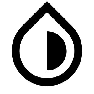 Contrast Drop Line Icon from Remix Line Set