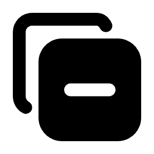 Copy Minus Icon from Tabler Filled Set