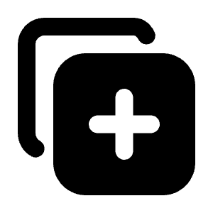 Copy Plus Icon from Tabler Filled Set