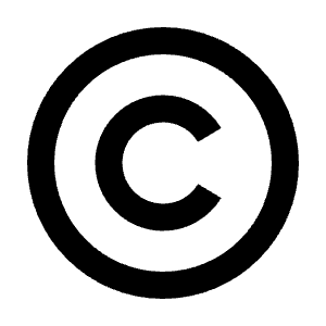 Copyright Line Icon from Remix Line Set