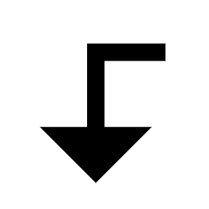 Corner Left Down Fill Icon from Remix Fill Set