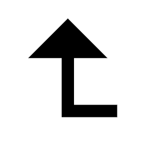 Corner Left Up Fill Icon from Remix Fill Set