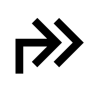 Corner Up Right Double Line Icon from Remix Line Set