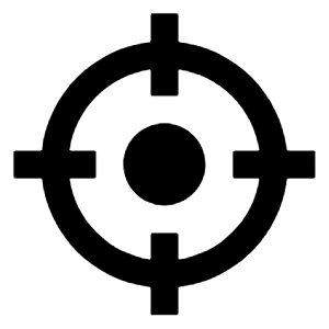 Crosshair 2 Fill Icon from Remix Fill Set