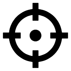 Crosshair 2 Line Icon from Remix Line Set