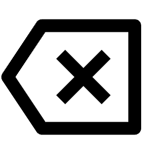 Delete Back 2 Line Icon from Remix Line Set