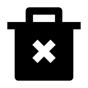 Delete Bin 2 Fill Icon from Remix Fill Set