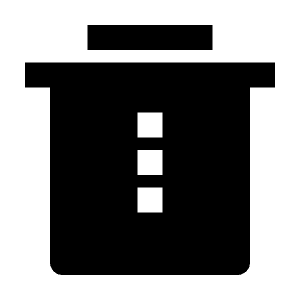 Delete Bin 3 Fill Icon from Remix Fill Set