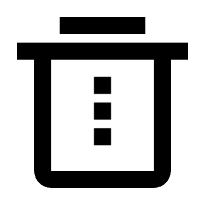 Delete Bin 3 Line Icon from Remix Line Set