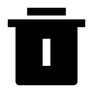 Delete Bin 4 Fill Icon from Remix Fill Set