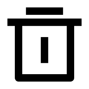 Delete Bin 4 Line Icon from Remix Line Set
