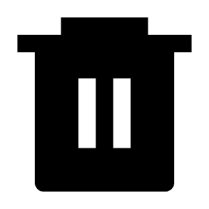 Delete Bin 6 Fill Icon from Remix Fill Set