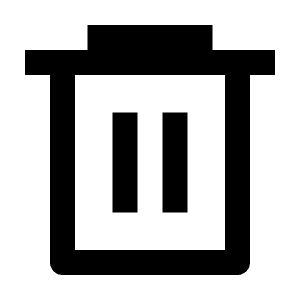 Delete Bin 6 Line Icon from Remix Line Set