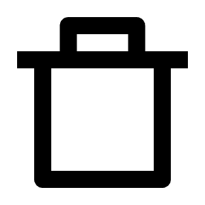 Delete Bin 7 Line Icon from Remix Line Set