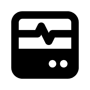 Device Heart Monitor Icon from Tabler Filled Set