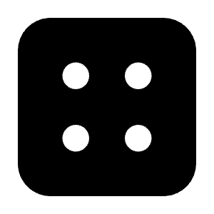 Dice 4 Icon from Tabler Filled Set