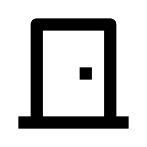 Door Closed Line Icon from Remix Line Set