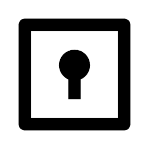 Door Lock Box Line Icon from Remix Line Set